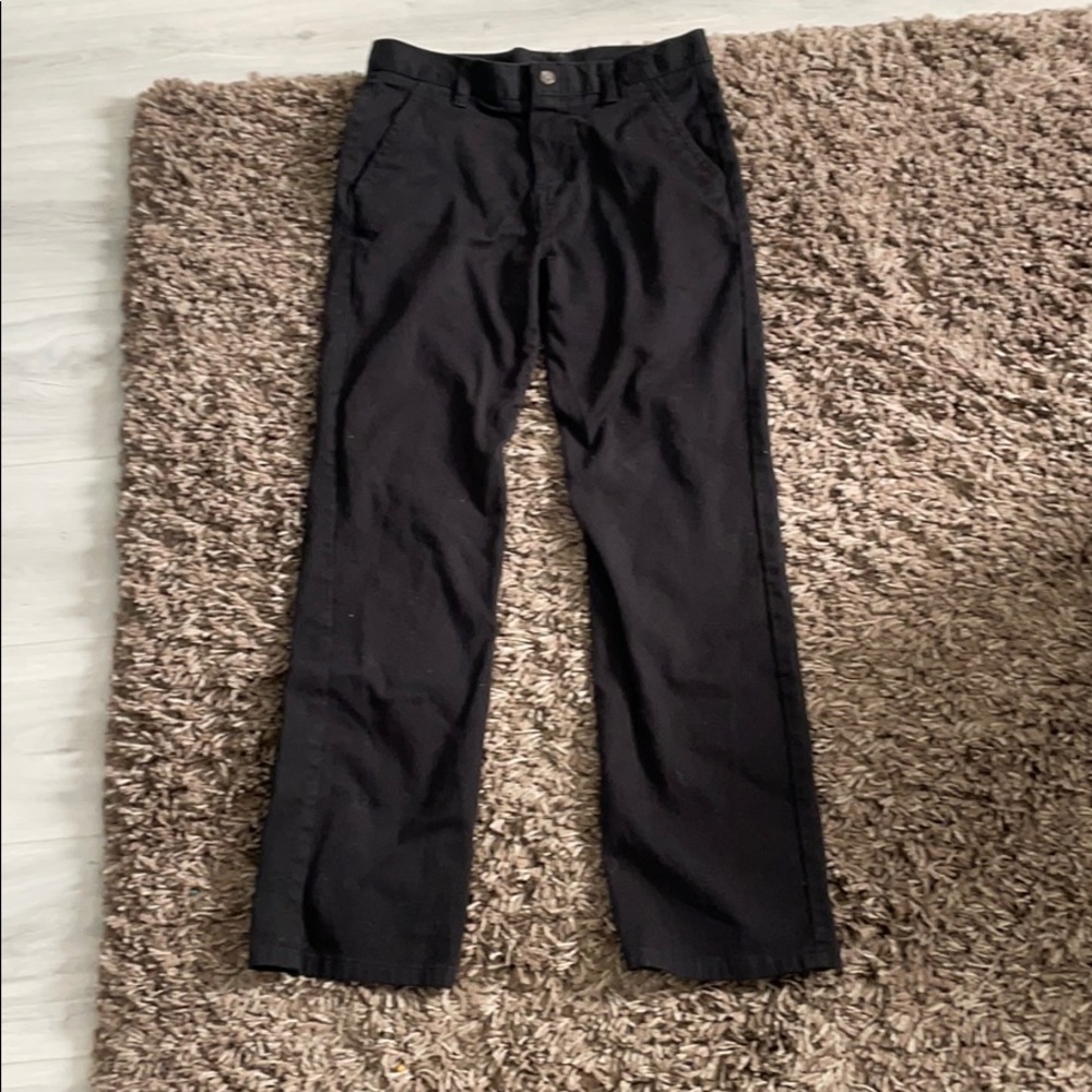 Chaps black dress pants boys 18